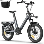 ADO E-Bike Air One Ultra, Elektrofahrrad,BAFANG Motor,Riemenantrieb,Dual-Modus-Umschaltung,20 Zoll