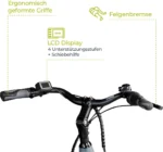 Zündapp X600 E Bike Damenfahrrad 155 - 180 cm Stadtrad Pedelec Bosch grau/blau – Bild 5